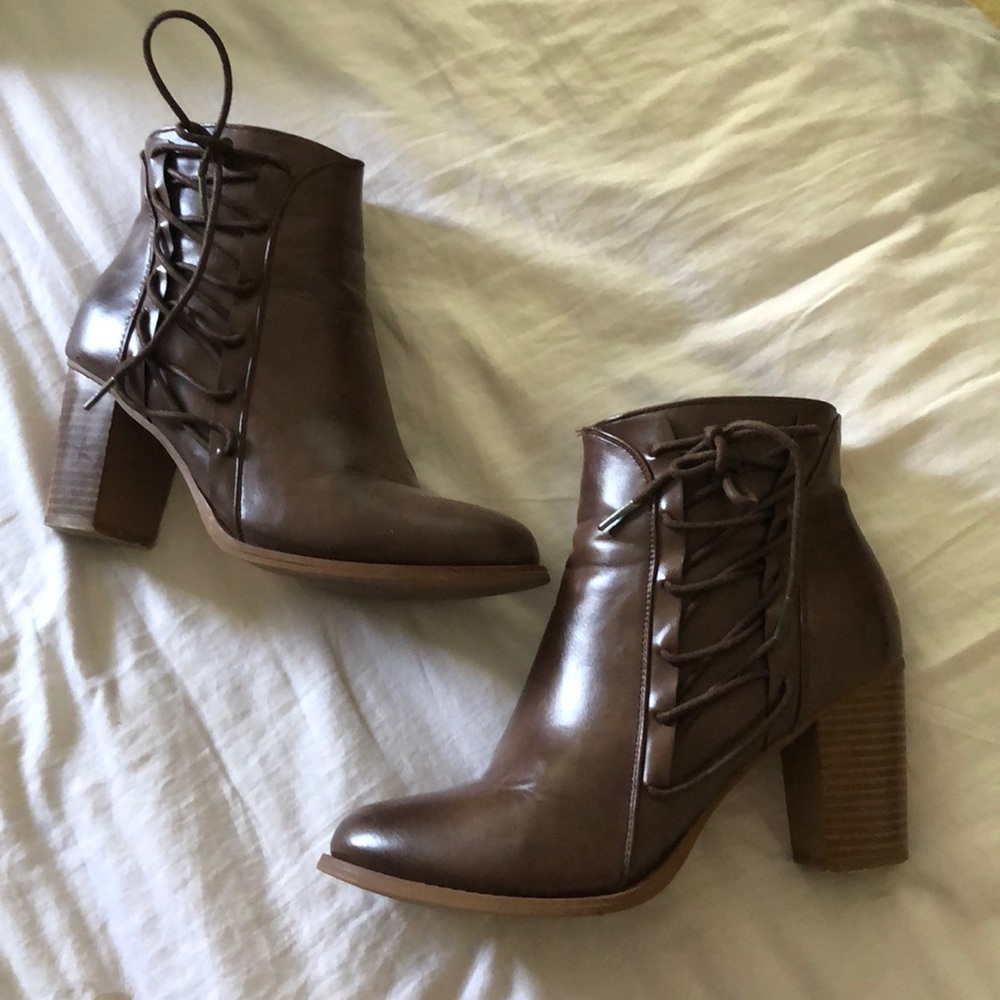 Brown booties